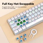 T-Wolf T60 60% Mechanical Gaming Keyboard Bleu switch - Image 4