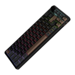 GM68-V2 RGB MECHANICAL GAMING KEYBOARD 68% | SILVER/RED SWITCH | Black - Image 2