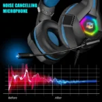 Ozeino RGB Gaming Headset for PS4 PS5 PC with Microphone - Image 3