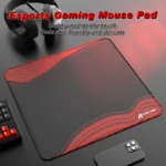 ATTACK SHARK CM02 eSport Gaming Mousepad (450x400x4 MM) Black/Red Contour - Image 2