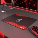 ATTACK SHARK CM02 eSport Gaming Mousepad (450x400x4 MM) Black/Red Contour - Image 9