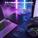 ATTACK SHARK G800 WIRELESS Esports Gaming Headset For PS5-4 PC with Mic Black - Image 6