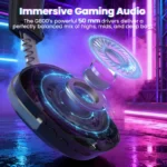 ATTACK SHARK G800 WIRELESS Esports Gaming Headset For PS5-4 PC with Mic Black - Image 8