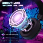 ATTACK SHARK L30 PRO WIRELESS Esports Gaming Headset For PS5-4 PC with Mic Black - Image 8