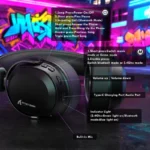 ATTACK SHARK L30 PRO WIRELESS Esports Gaming Headset For PS5-4 PC with Mic Black - Image 6