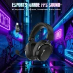 ATTACK SHARK L30 PRO WIRELESS Esports Gaming Headset For PS5-4 PC with Mic Black - Image 2