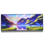 XL 80x30cm Mouse pad 4mm Gaming Desk Mat Anime Landscape River Sunset