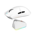 FURYCUBE G16PRO 2.4GHz Wireless Gaming Mouse RGB Charging Dock | White