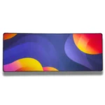 XL 80x30cm Mouse pad 4mm Gaming Desk Mat Blue-Purple Orange-Yellow Waves