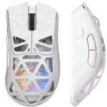 FuryCube G11 BK-V2 RGB Wireless Gaming Mouse 3 Mode 59g White Contour - Image 2
