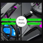 K-Snake X10 Tri-Mode Wireless Gaming Mouse Black Orange - Image 4