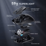 Attack Shark R1 Wireless Gaming Mouse 18KDPI 59g | Black - Image 6