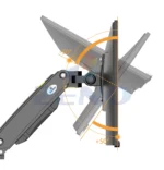 ZENO M8D Gas Spring Monitor Arm Stand Dual Screens 17-32 18Kg Black - Image 10