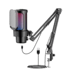 M8 USB Gaming Microphone RGB for PC With Boom Arm maroc