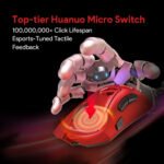 FuryCube G11 BK-V2 RGB Wireless Gaming Mouse 3 Mode 59g Red - Image 4