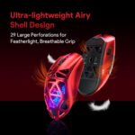 FuryCube G11 BK-V2 RGB Wireless Gaming Mouse 3 Mode 59g Red - Image 3