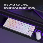 Black Contour Keycaps – 100 Keys | OEM Profile • PBT - Image 3