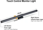 Monitor Light Bar RGB Anti-Glare LED Desk Lamp with Touch Control for Gaming Setup - Image 3