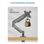 M252 Gas Spring Single Monitor Stand Arm for 13-32 inch Screens - Image 4