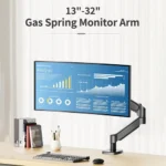 M252 Gas Spring Single Monitor Stand Arm for 13-32 inch Screens - Image 2