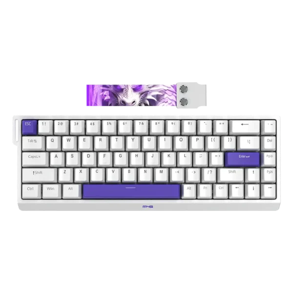 M4G MAG-68HE Magnetic Hall Effect RGB Gaming Keyboard 8k White