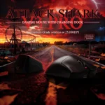 ATTACK SHARK V3 PRO Tri-mode Wireless Gaming Mouse 25K DPI RGB Charging Dock Black - Image 4
