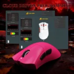 ATTACK SHARK V3 PRO Tri-mode Wireless Gaming Mouse 25K DPI RGB Charging Dock Rose Red - Image 8