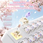 ATTACK SHARK X87 ULTRA Wireless Mechanical Keyboard With 8K Wireless Receiver Iced Orange - Image 3