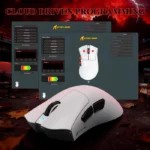 ATTACK SHARK V3 PRO Tri-mode Wireless Gaming Mouse 25K DPI RGB Charging Dock White - Image 5
