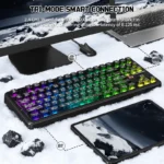 ATTACK SHARK X87 ULTRA Wireless Mechanical Keyboard With 8K Wireless Receiver Forged Carbon - Image 4