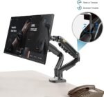 NB Ergonomic F160 Dual Monitor Arm Stand 17-27" | Gas Spring 9KG 360° Black - Image 5