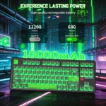 ATTACK SHARK X87 ULTRA Wireless Mechanical Keyboard With 8K Wireless Receiver Shadow Jade - Image 5