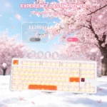 ATTACK SHARK X87 ULTRA Wireless Mechanical Keyboard With 8K Wireless Receiver Iced Orange - Image 5