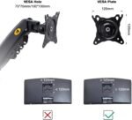 NB Ergonomic F160 Dual Monitor Arm Stand 17-27" | Gas Spring 9KG 360° Black - Image 7