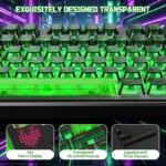 ATTACK SHARK X87 ULTRA Wireless Mechanical Keyboard With 8K Wireless Receiver Shadow Jade - Image 6