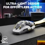 ATTACK SHARK G3 PRO Tri-mode Wireless Gaming Mouse 25K DPI  Charging Dock White - Image 9