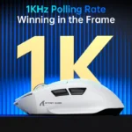 ATTACK SHARK V6 Tri-Mode Wireless Gaming Mouse 25K DPI | RGB Dock White - Image 8