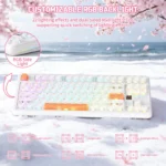ATTACK SHARK X87 ULTRA Wireless Mechanical Keyboard With 8K Wireless Receiver Iced Orange - Image 7