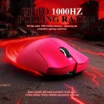 ATTACK SHARK V3 PRO Tri-mode Wireless Gaming Mouse 25K DPI RGB Charging Dock Rose Red - Image 5
