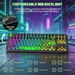 ATTACK SHARK X87 ULTRA Wireless Mechanical Keyboard With 8K Wireless Receiver Shadow Jade - Image 7