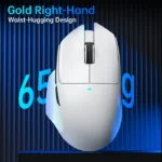 ATTACK SHARK V6 Tri-Mode Wireless Gaming Mouse 25K DPI | RGB Dock White - Image 9