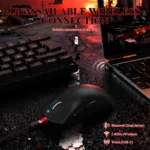 ATTACK SHARK V3 PRO Tri-mode Wireless Gaming Mouse 25K DPI RGB Charging Dock Black - Image 5