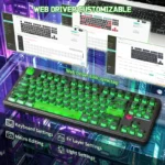 ATTACK SHARK X87 ULTRA Wireless Mechanical Keyboard With 8K Wireless Receiver Shadow Jade - Image 9