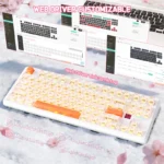 ATTACK SHARK X87 ULTRA Wireless Mechanical Keyboard With 8K Wireless Receiver Iced Orange - Image 9
