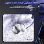 ATTACK SHARK CM02 eSport Gaming Mousepad (450x400x4 MM) White Contour - Image 3