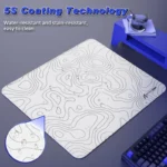 ATTACK SHARK CM02 eSport Gaming Mousepad (450x400x4 MM) White Contour - Image 4