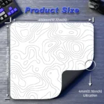 ATTACK SHARK CM02 eSport Gaming Mousepad (450x400x4 MM) White Contour - Image 9