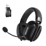 ATTACK SHARK L80 PRO Wireless Gaming Headset – 20ms Low Latency, 40mm Drivers, Tri-Mode | Black