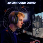 ATTACK SHARK L80 PRO Wireless Gaming Headset – 20ms Low Latency, 40mm Drivers, Tri-Mode | Black - Image 5