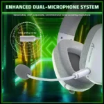 ATTACK SHARK L80 PRO Wireless Gaming Headset – 20ms Low Latency, 40mm Drivers, Tri-Mode | white - Image 6